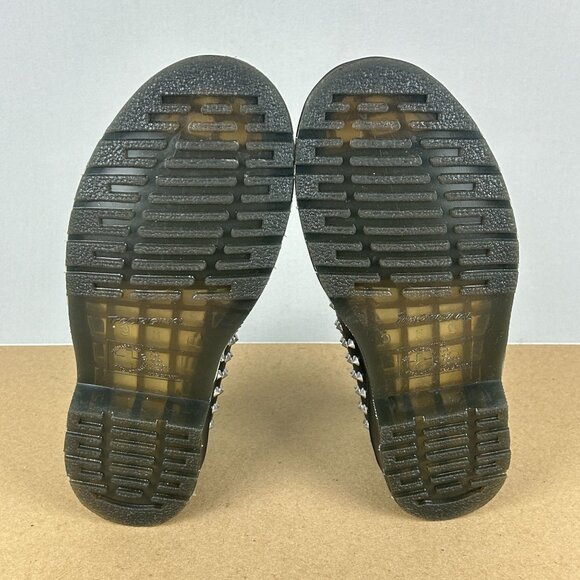 Dr Martens 1461 Stud Leather Oxford Shoes Womens 7 Black Silver Studded Spikes - Picture 7 of 10